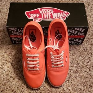 VANS neon coral sz m5.5/w7